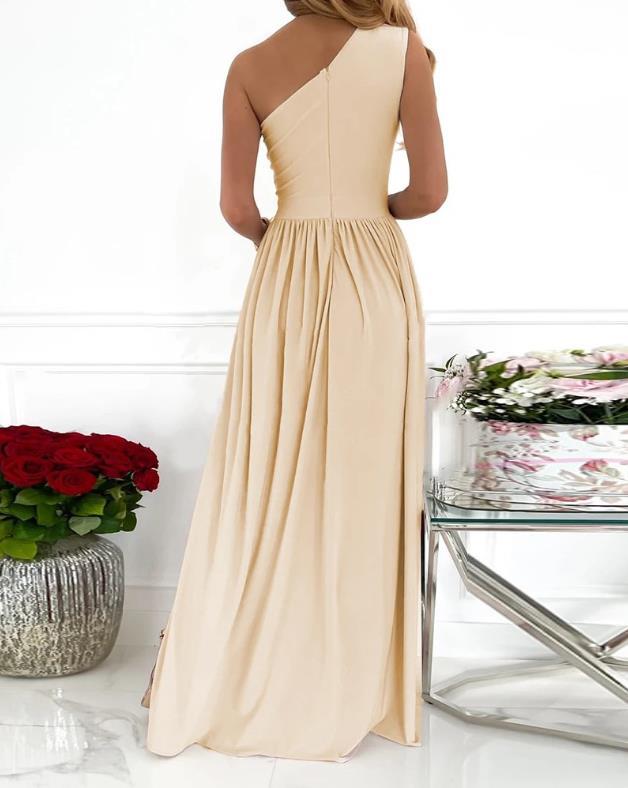 One Shoulder Evening Dress