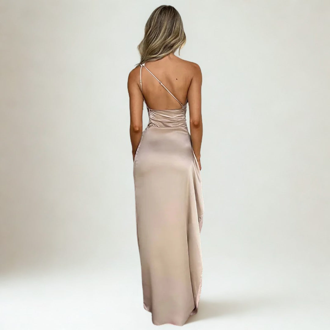 One Shoulder Maxi Dress